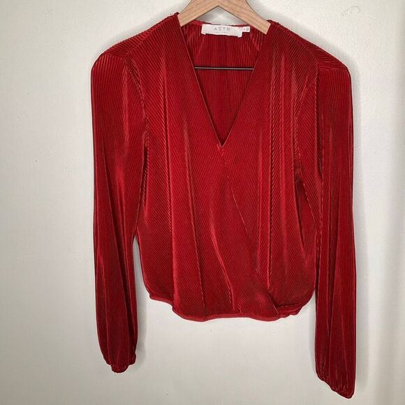 Astr Ribbed Long Sleeve Top - Picture 2 of 7